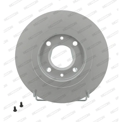 Immagine di FERODO PREMIER Coat+ disc DDF1000C Disco freno 266 13 4 pieno rivestito con bulloni/viti CITROËN: C3 I Hatchback, C4 II Cactus, C2 Hatchback