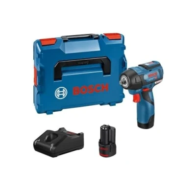 Immagine di Bosch Professional Power Tools 06019E0103 Avvitatore ad impulsi a batteria 12 V Quantità di batterie ricaricabili incluse 2 Li Ion incl. seconda