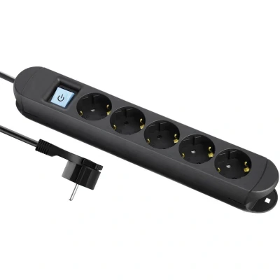 Immagine di Maxtrack NV 57 1,5 L Multipresa con interruttore Nero Schuko 1 pz.