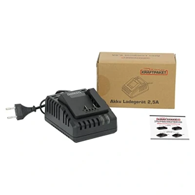 Immagine di Dino KRAFTPAKET Caricatore da 2,5 A per batteria agli ioni di litio 18 V, 2 Ah, adatto V