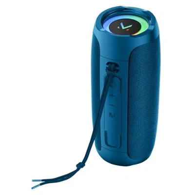 Immagine di MAJESTIC FLASH Speaker Bluetooth luci led multicolore, Ingressi USB/MicroSD/AUX, batteria ricaricabile, Funzione TWS, Blu