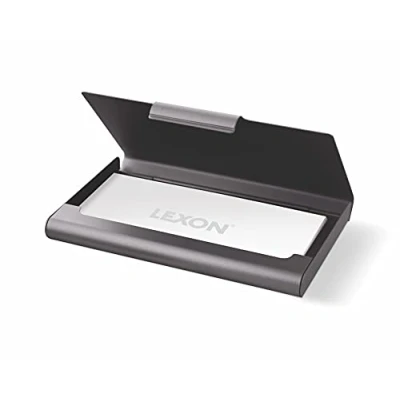 Immagine di Lexon CARTE BOX 20 biglietti da visita in alluminio (In Metallo)