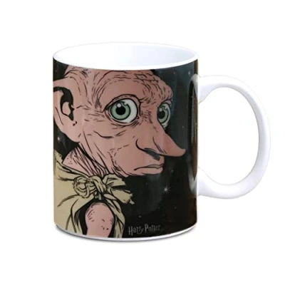 Immagine di Logoshirt® Harry Potter I Dobby Is A Free Elf Tazza da caffè In porcellana, 300 ml Lavabile lavastoviglie confezione regalo colorata Design originale su licenza