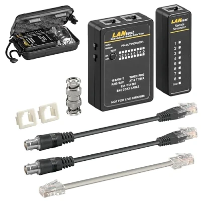 Immagine di Goobay 93010 Kit Tester Cavi di Rete, Nero