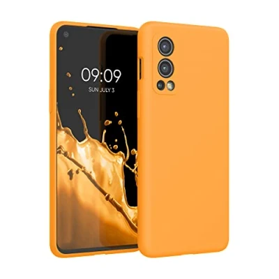 Immagine di kwmobile Cover per OnePlus Nord 2 5G Custodia Back Case Smartphone in Silicone TPU Protezione Gommata mango