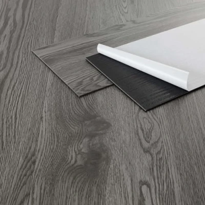 Immagine di ML Design Pavimento in PVC 91,5 x 15,3 cm Grigio Piastrelle 2 mm 11,15 m² 80 Listoni Vinile Aspetto Legno di Rovere Impermeabile Mattonelle Autoadesive Pavimenti Antiscivolo