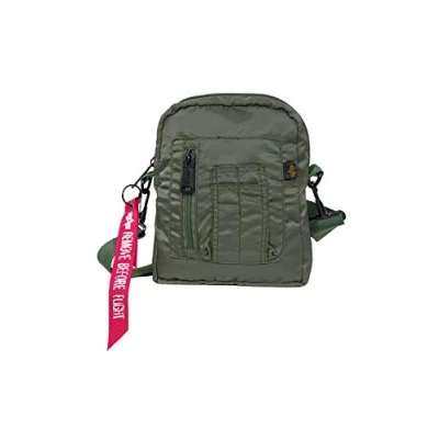 Immagine di Alpha Industries CREW Carry BAG Borsa a tracolla, Taglia: One Size, Sage green