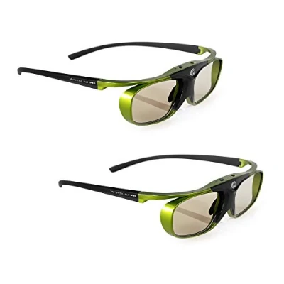 Immagine di 2x Hi SHOCK DLP Pro Lime Heaven Occhiali attivi Link 3D Compatibili con i beamer di Acer, BenQ, Optoma, Viewsonic Sostituzione per PPA5610 / E4W [96 200 Hz 32g ricaricabile]