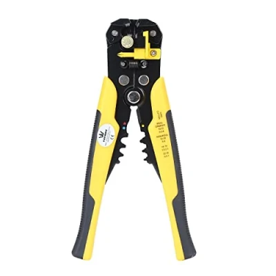 Immagine di TOPWAY Pinza Spelafili Automatica, 3 in 1 Multifunzionale10 24 AWG (0,2 6,0mm²) 8&quot; Autoregolante Terminali per Cavi Elettrici da Taglio a Crimpare 416503