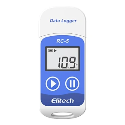 Immagine di Elitech Data logger USB Display LCD, Registratore Temperature, Capacità di Registrazione 32000 Punti, Rilevatore Temperatura e Digitale Dati