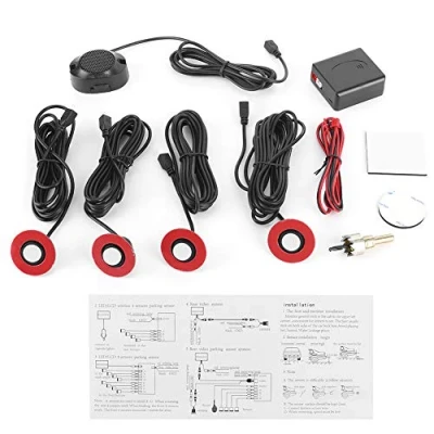 Immagine di Sensor Aparcamiento Coche Blanco 5 Mm Sensore Di Backup Integrato Kit Allarme Retromarcia Assistenza Con Ausiliario Cicalino Audio(Bianca)