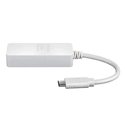 Immagine di D Link Adattatore di Rete da USB 3.0 a Gigabit 10/100/1000 Mbps su Connettore RJ45, Alloy Steel, Bianco, C
