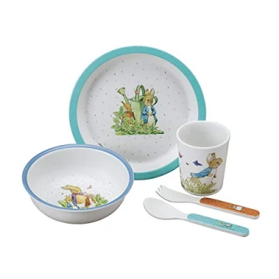 Immagine di Petit Jour Paris Set di 5 Pezzi Peter Rabbit Blu con la sua confezione regalo!, Multicolore