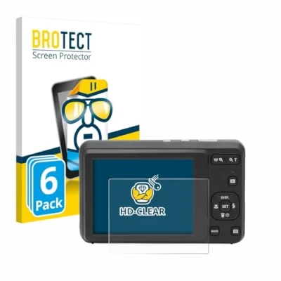 Immagine di brotect Pellicola Protettiva per Kodak Pixpro FZ55 Protezione Schermo (6 Pezzi) [Trasparente, Anti Impronte]