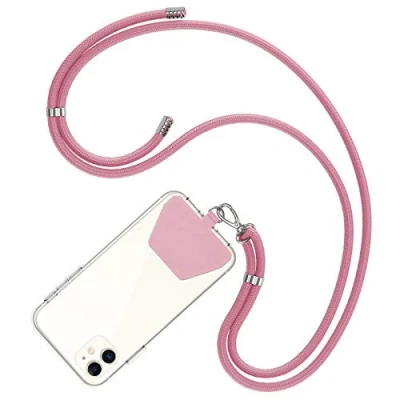 Immagine di COCASES Cordino per Telefono,Regolabile Tracolla Universale Catena Cellulare Compatibile con iPhone/Samsung/Huawei (Rosa)