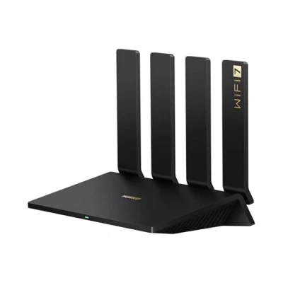 Immagine di HUAWEI WiFi BE3 Pro, Wi Fi 7 doppia banda 3,6 Gbps, Smart Antenna, 2x2,5GE+2xGE, Configurazione semplice, Diagnostica visualizzata, Controlli genitori, HomeSec, Esclusivamente su Amazon
