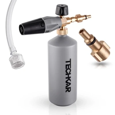 Immagine di FOAM PRO TECHKAR Pistola in schiuma compatibile con idropulitrice Parkside Lavor, 1000 ml, 180 bar