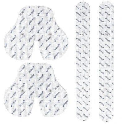 Immagine di axion Set di 4 elettrodi Pads per la schiena compatibili con dispositivi SANITAS &amp; BEURER elettrostimolatori TENS e EMS