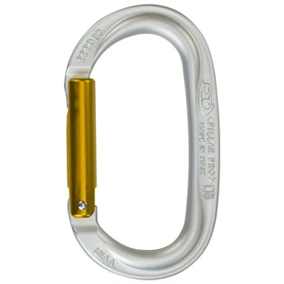 Immagine di Climbing Technology Pillar PRO 2C39500ZSECTSTD Moschettone, Lucido/Giallo, Taglia Unica