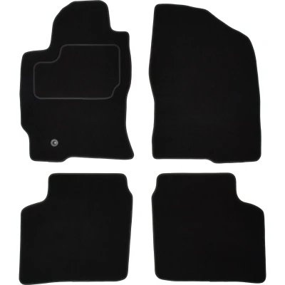 Immagine di MAMMOOTH A041 TOY280 PRM 01 Set tappetino Tessile anteriore e posteriore 4 nero TOYOTA: Prius II Liftback