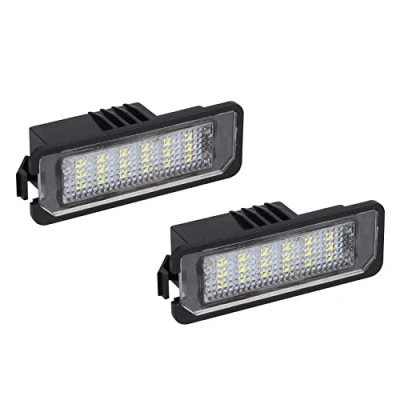 Immagine di Godimg Compatibile Golf 4 5 6 7 Polo Scirocco18 Smd Led Luce targa E mark Approvazione Canbus Error Free 2 Pezzi