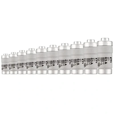 Immagine di REV 0515067555 Neozed, fusibile D02/E18 63A, 10 pezzi, 250 VDC/400 VAC, grigio