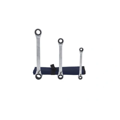 Immagine di KS TOOLS 503.4540 Serie di chiavi a cricco doppie poligonali 72 19, 8 Acciaio al cromo vanadio