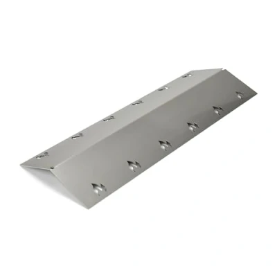 Immagine di Grillrost.com Das Original Copertura del bruciatore in Acciaio Inossidabile 435x160mm Extra Forte 1,5mm Si Adatta a Molte Griglie