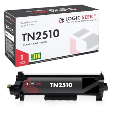 Immagine di Logic Seek TN2510 cartuccia toner compatibile per Brother TN 2510 adatta a HL L2400DWE MFC L2835DW DCP L2660DW L2445DW L2827DW (Nero)
