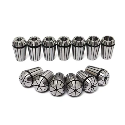Immagine di RATTMMOTOR Set di 14 pinze serraggio ER11, mandrino, 1 7 mm, pinza a molla per fresatrice superiore CNC, supporto utensili fresa, tornio