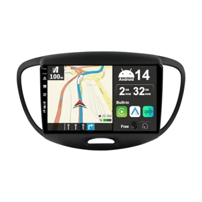 Immagine di JOYX Android 12 IPS Autoradio Per Hyundai I10 (2007 2013) [2G+32G] Senza fili CarPlay + Auto GRATUITI Camera DAB Volante 4G Bluetooth WiFi Fast Boot DSP Split Screen 9 Pollici 2 Din