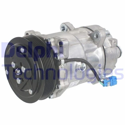Immagine di DELPHI TSP0159381 compressore Aria Condizionata Sanden SD7V16 PAG 46 con olio VOLKSWAGEN: Transporter 4 Bus,