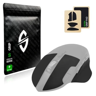Immagine di SensoryBoost Grip Tape Set per Logitech G604 (+ Pad) Assorbente dal sudore, estremamente antiscivolo, ultrasottile (0,5 mm) Autoadesivo e senza residui Accessori mouse da gioco