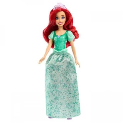 Immagine di Mattel Disney Princess Ariel bambola con capi e accessori scintillanti ispirati al film, giocattolo per bambini, 3+ Anni, HLW10