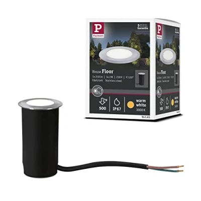 Immagine di PAULMANN 94365 Lampada LED da incasso a pavimento (monocolore) 2 W Acciaio inox (spazzolato)