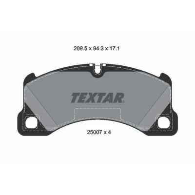 Immagine di TEXTAR 2500703 Kit pastiglie freno Predisposto per contatto segnalazione usura PORSCHE: Macan, Cayenne Coupe,