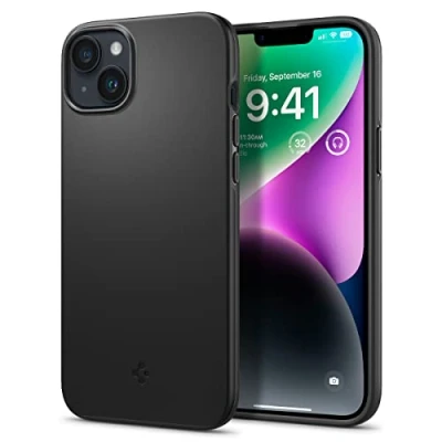 Immagine di Spigen Cover Thin Fit Compatibile con iPhone 14 Nero