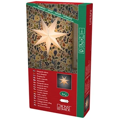 Immagine di Konstsmide 2917 200 Stella di Natale Trasparente Bianco con supporto