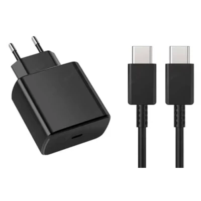 Immagine di 45W Caricabatterie con Cavo di Ricarica USB C Lungo 2 Metri Rapida da Muro Type C, compatibile Android Samsung Galaxy S24 Ultra/S24+/S24/ S23 Ultra/S23/S23+/S22