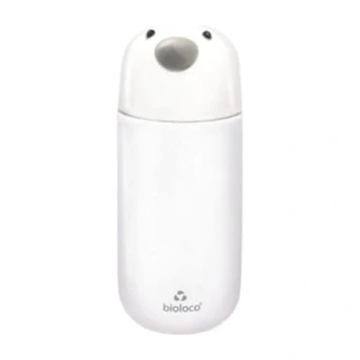 Immagine di Chic Mic Bioloco Kids Bottle BEK100 Bottiglia termica per bambini, in acciaio INOX, motivo: Penguin, capacità 350 ml, dimensioni: 15 x 8 cm