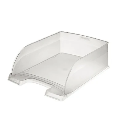 Immagine di LEITZ 52330003 Plus Jumbo Vaschetta Porta Corrispondenza In Formato A4, Trasparente, 255 x 103 357, 1 Pezzo