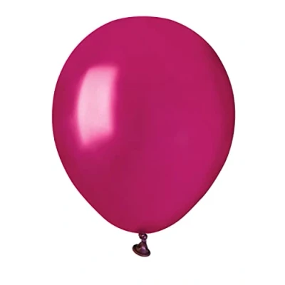 Immagine di Busta 100 palloncini perlati in lattice naturale Premium Quality A50 (Ø 13cm / 5&quot;), rosso borgogna perlato