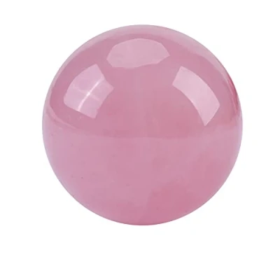 Immagine di Pietra di Cristallo, Sfera In Quarzo Rosa Naturale Massaggio Arredamento Camera Equilibrio Bilanciamento