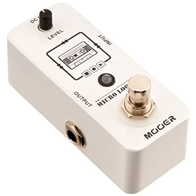 Immagine di Mooer Micro Looper Micropedale con 30 Minuti di Registrazione, 32 KHz Sampling Rate