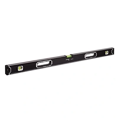 Immagine di MIVOS Livella a bolla in alluminio 100 cm con sistema magnetico e alloggiamento 3 libellule Alta precisione magnetica