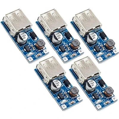 Immagine di TECNOIOT Convertitore di tensione DC 0.9V 5V a USB Booster Step up Power Module (5PCS)