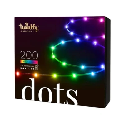 Immagine di Twinkly TWD200STP TEU Luce per feste e palchi Interno/esterno ERP: G (A G) rete elettrica Numero di lampadine 200 LED (monocolore) RGB Lunghezza illuminata: