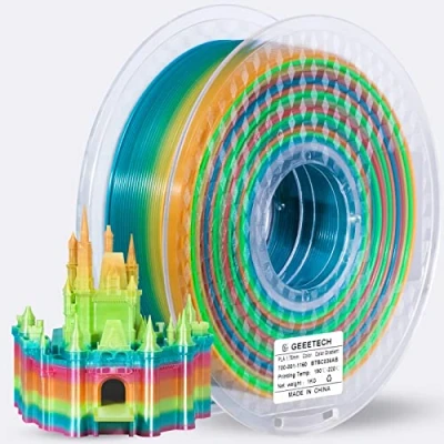 Immagine di Geeetech PLA Gradient Colour Filament, 1,75 mm, filamento per stampante 3D, bobina, 1 kg…
