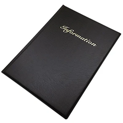 Immagine di Information Mappe DIN a 4 con 12 scomparti/Schermo Design apertura dall&#039; alto/MJ Germany Made in UE diversi colori nero