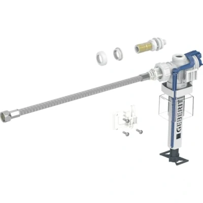 Immagine di Geberit rubinetto a galleggiante tipo 383 con allacciamento idrico laterale 3/8&quot; codolo in ottone 240.785.00.5